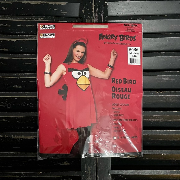 ANGRY BIRDS Sassy Red Bird Halloween Costume NEW - Picture 2 of 4